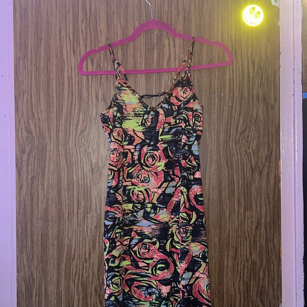 NWOT Floral Midi Colorful Dress - Picture 4 of 9